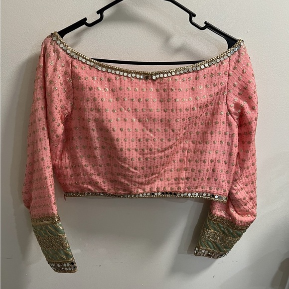 Heavy Wedding Reception Lehenga Indian Dress - Picture 10 of 11